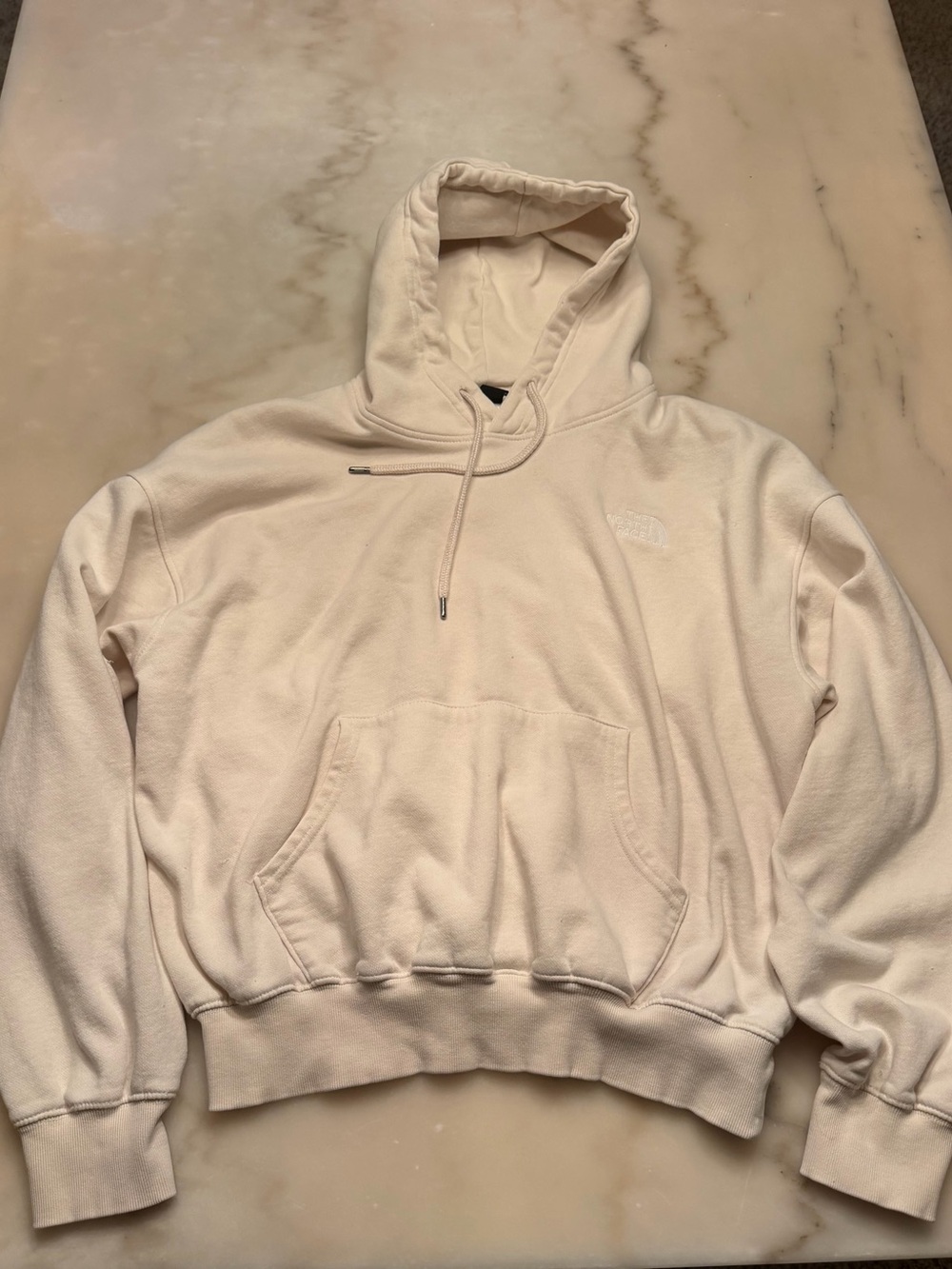 The North Face Men's Cream Crewneck Hoodie Pullover